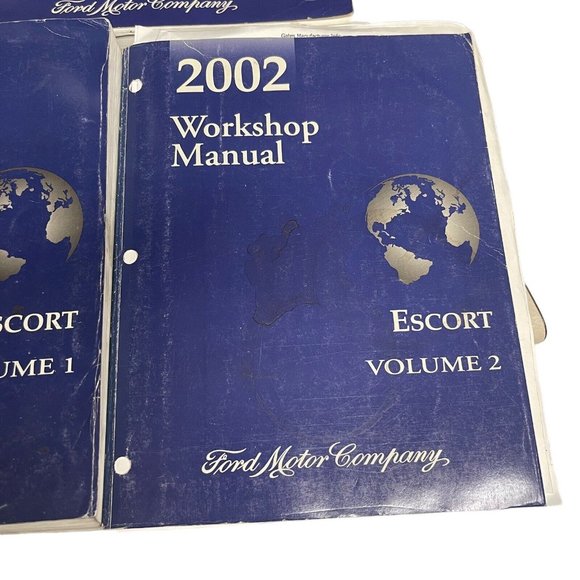 2002 FORD ESCORT WorkShop Manual Vol 1 Vol 2 Wiring Diagram Book Set Paperback - Picture 4 of 8